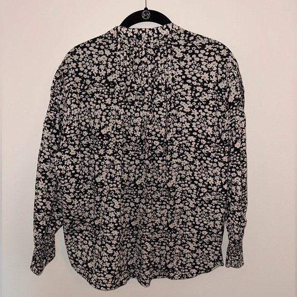 APIECE APART Yerba Pintucked Floral-print Organic Cotton-voile Blouse - Picture 7 of 7